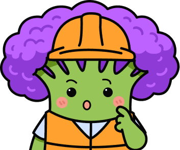 Broccoli mascot as Brenda